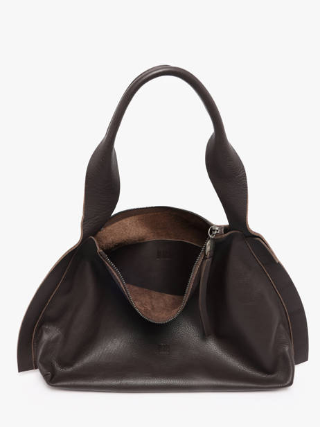 Schoudertas Leather Leder Biba Bruin leather VIE1L ander zicht 2