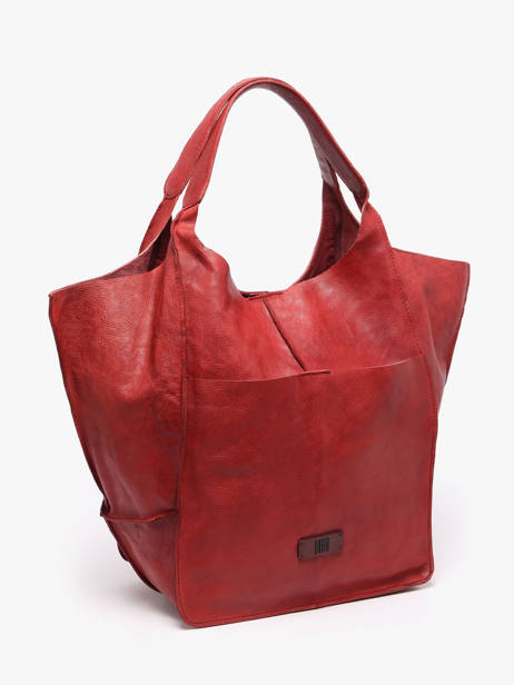 Schoudertas Heritage Leder Biba Rood heritage HOM1L ander zicht 2