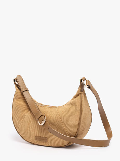 Cross Body Tas Velours Vanessa wu Beige velours MA3036 ander zicht 2