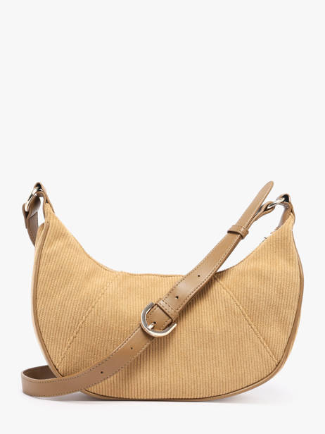 Cross Body Tas Velours Vanessa wu Beige velours MA3036 ander zicht 4
