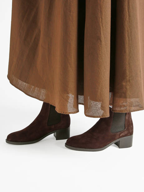 Enkellaarsjes Met Hak Uit Leder Tamaris Bruin women 41 ander zicht 1