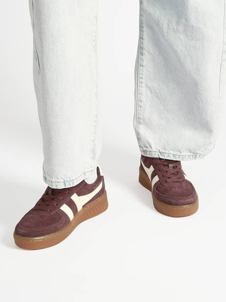 Sneakers Grandslam Uit Leder Gola Rood women CLA589LC ander zicht 1