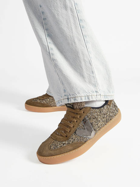 Sneakers Berlin Uit Leder Victoria Groen women 1126223 ander zicht 1