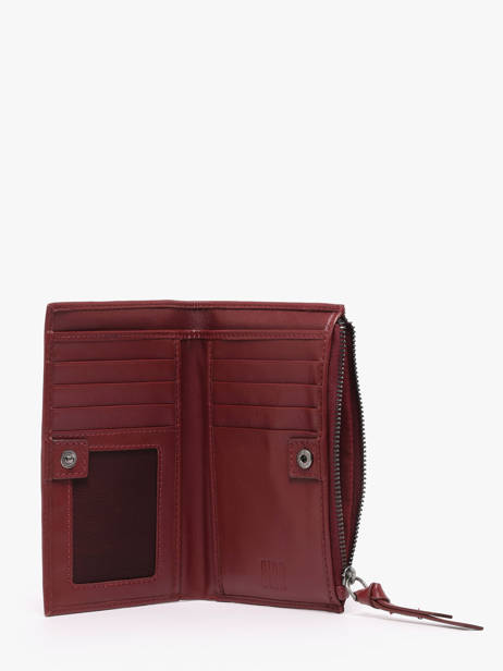 Portefeuille Leder Biba Rood wallet 12138 ander zicht 1