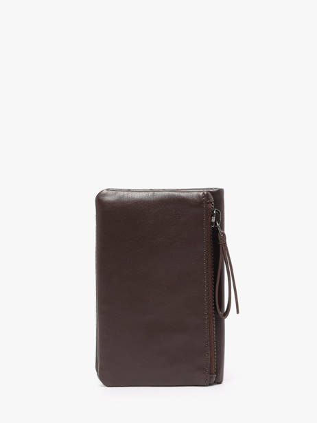 Portefeuille Wallet Leder Biba Bruin wallet SFM4L ander zicht 3