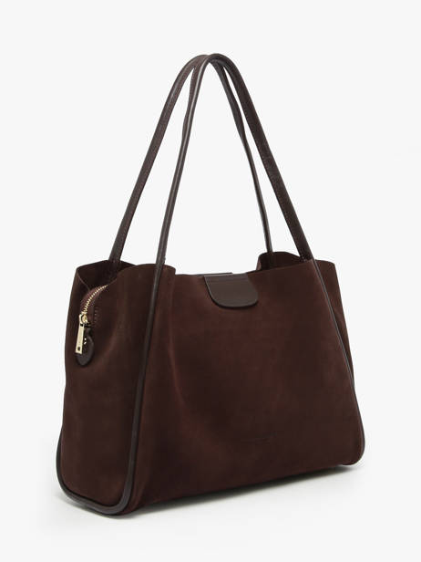 Handtas Suede Ida Leder Lancaster Bruin suede ida 102 ander zicht 2