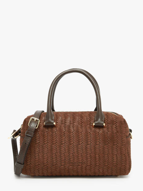 Cross Body Tas Tresse Cube Leder Lancaster Bruin tresse cube 67