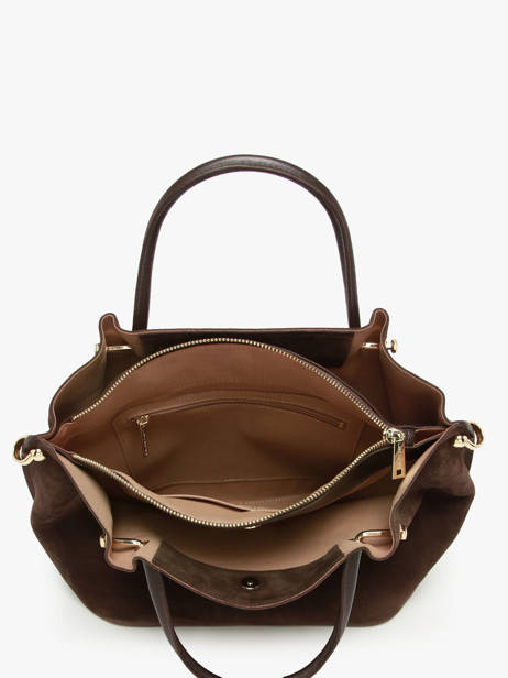 Schoudertas Suede Louisa Leder Lancaster Bruin suede louisa 104 ander zicht 2