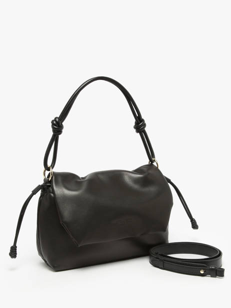 Schoudertas Lush Leder Lancaster Zwart lush 113 ander zicht 1