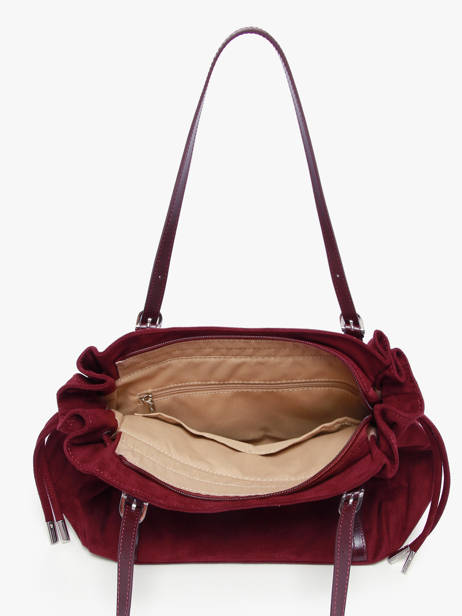 Schoudertas Velvet Emma Lancaster Rood velvet emma 97 ander zicht 2