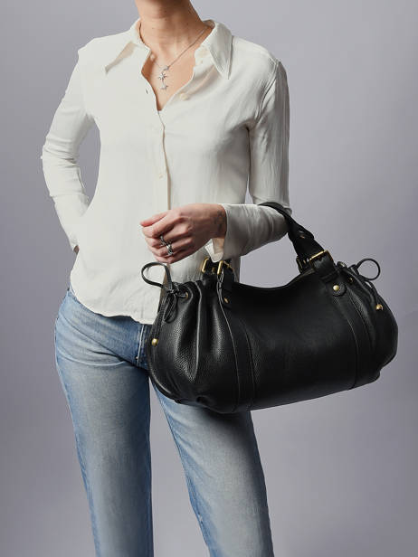 Schoudertas D Light Leder Gerard darel Zwart d light DES01440 ander zicht 1