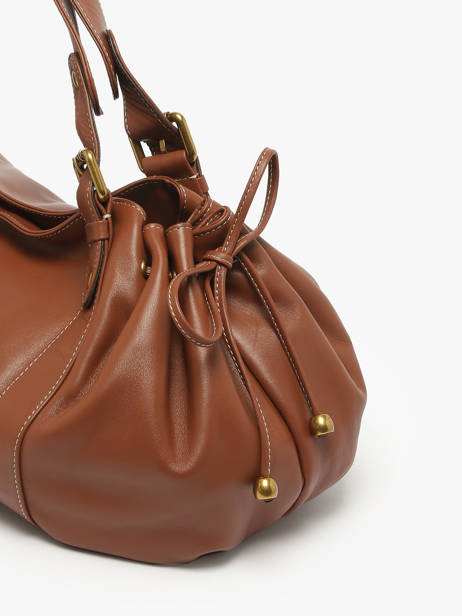 Schoudertas Icone Leder Gerard darel Bruin icone DES01410 ander zicht 5