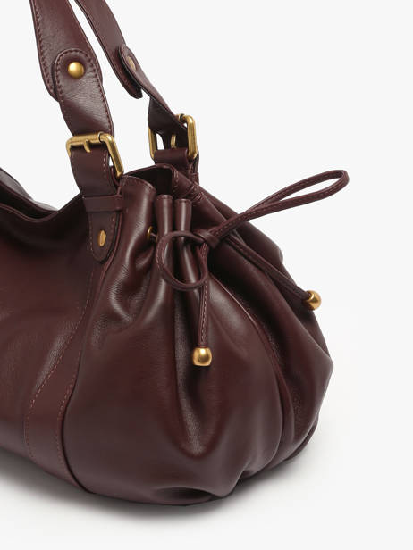 Schoudertas Icone Leder Gerard darel Bruin icone DES01410 ander zicht 5