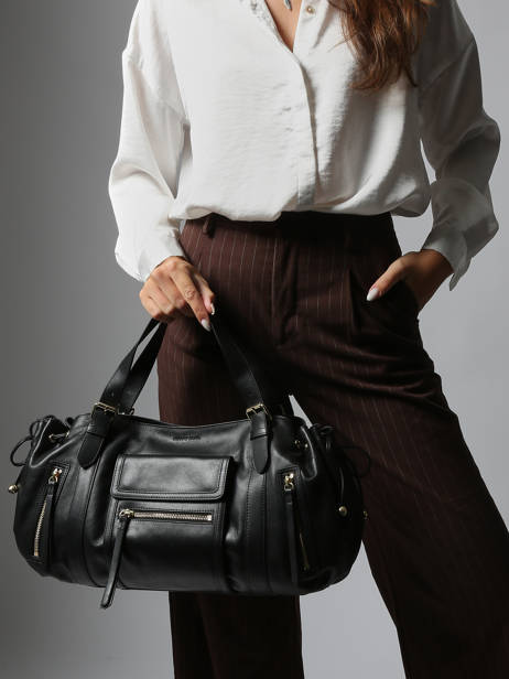 Schoudertas Icone Leder Gerard darel Zwart icone DES30410 ander zicht 1