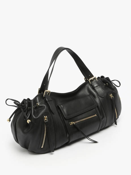 Schoudertas Icone Leder Gerard darel Zwart icone DES30410 ander zicht 2