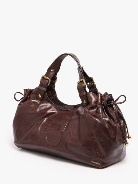 Schoudertas Chiara Leder Gerard darel Bruin chiara DES84474 ander zicht 1
