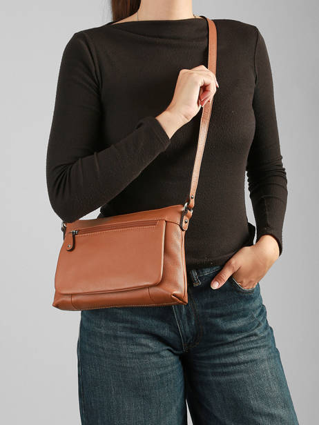 Cross Body Tas Confort Leder Hexagona Bruin confort 464778 ander zicht 1