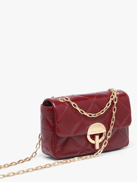 Cross Body Tas M Moon Leder Vanessa bruno Rood moon 84V40533 ander zicht 2