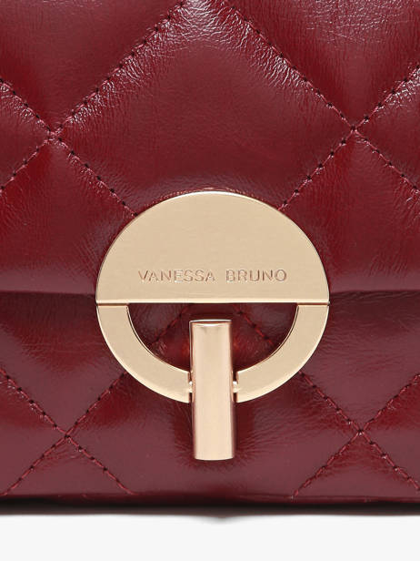 Cross Body Tas M Moon Leder Vanessa bruno Rood moon 84V40533 ander zicht 3