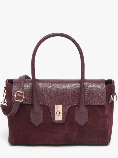 Schoudertas Velvet Caviar Leder Milano Rood velvet caviar VC26061