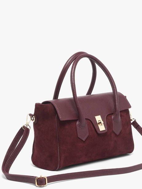 Schoudertas Velvet Caviar Leder Milano Rood velvet caviar VC26061 ander zicht 1