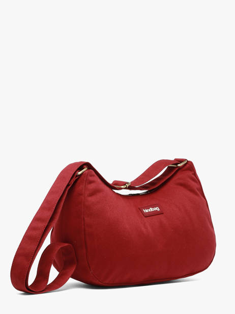 Cross Body Tas Rosa Katoen Hindbag Rood best seller ROSA ander zicht 2
