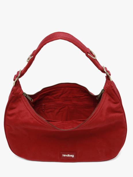 Schoudertas Best Seller Katoen Hindbag Rood best seller BIANCA ander zicht 2