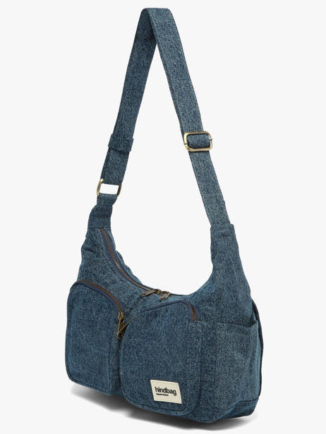Cross Body Tas Denim Hindbag Blauw denim DE ander zicht 1