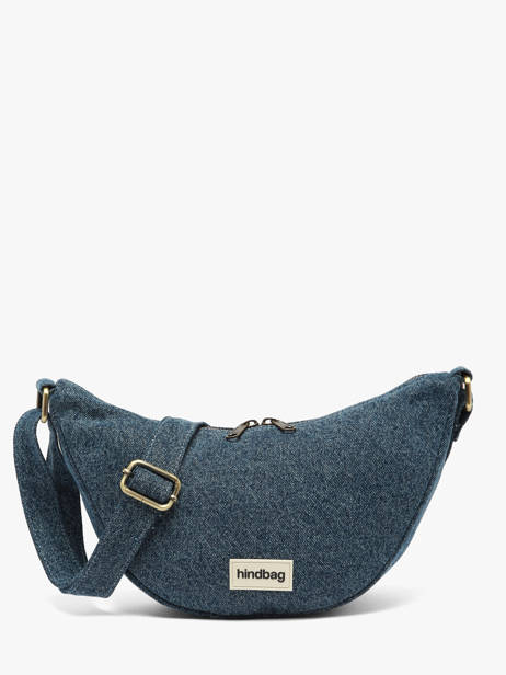 Cross Body Tas Denim Katoen Hindbag Blauw denim DE