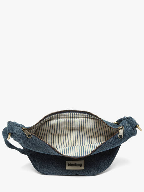 Cross Body Tas Denim Katoen Hindbag Blauw denim DE ander zicht 2