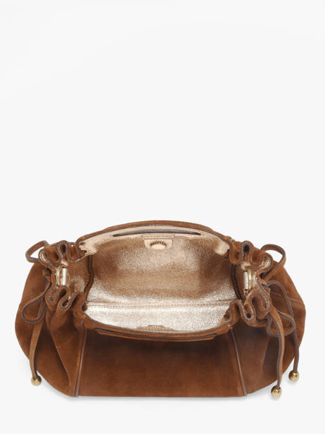 Cross Body Tas Studio Leder Gerard darel Bruin studio DES08405 ander zicht 3