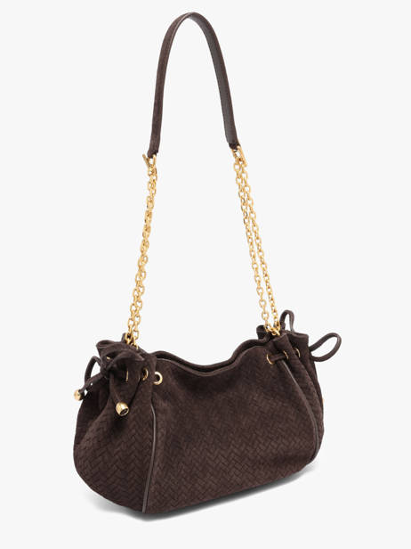 Cross Body Tas Studio Leder Gerard darel Bruin studio DES07477 ander zicht 1