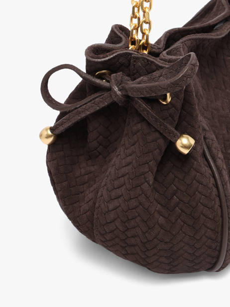 Cross Body Tas Studio Leder Gerard darel Bruin studio DES07477 ander zicht 2