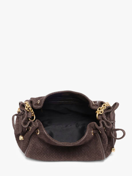 Cross Body Tas Studio Leder Gerard darel Bruin studio DES07477 ander zicht 3