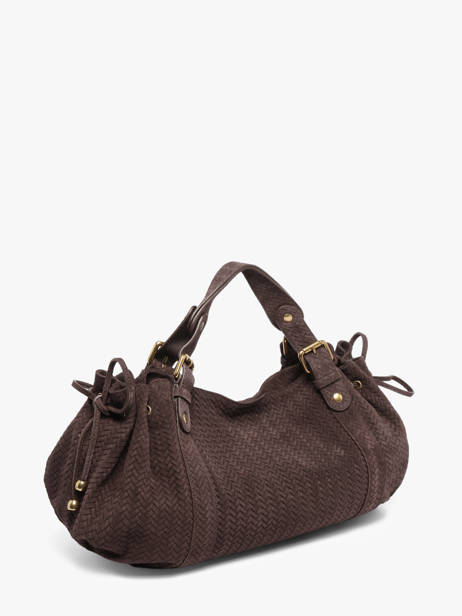 Schoudertas Studio Leder Gerard darel Bruin studio DES01477 ander zicht 1