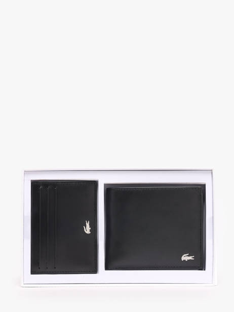 Portefeuille Leder Lacoste Zwart fg NH2505FG