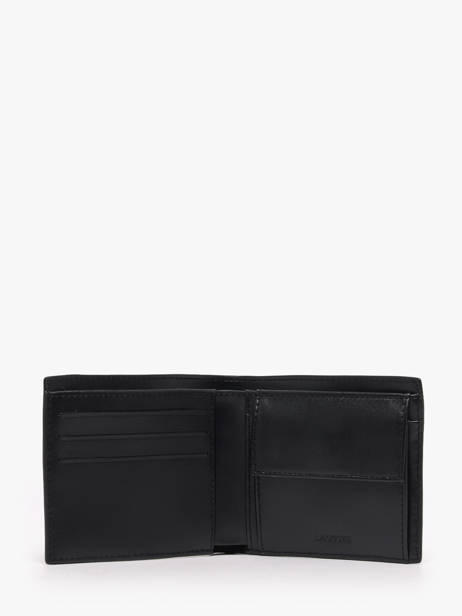 Portefeuille Leder Lacoste Zwart fg NH2505FG ander zicht 4