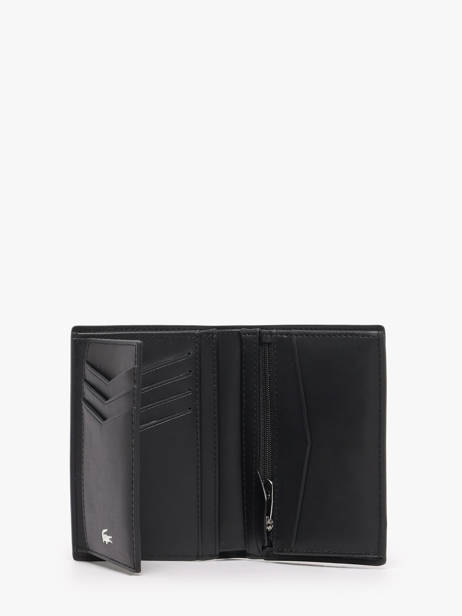 Portefeuille Leder Lacoste Zwart ossian NH5057OI ander zicht 1