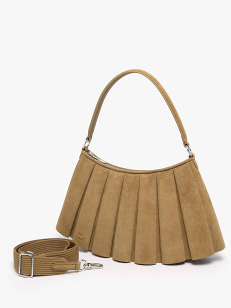 Schoudertas Lenglen Leder Lacoste Beige lenglen NU5468DX ander zicht 1