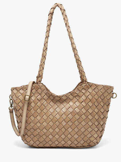 Schoudertas Dewashed Leder Milano Beige dewashed DE26062