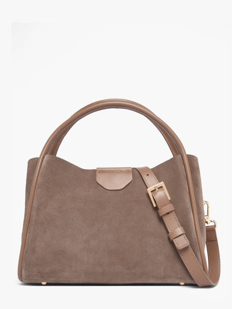 Handtas Suede Ida Leder Lancaster Beige suede ida 101 ander zicht 4