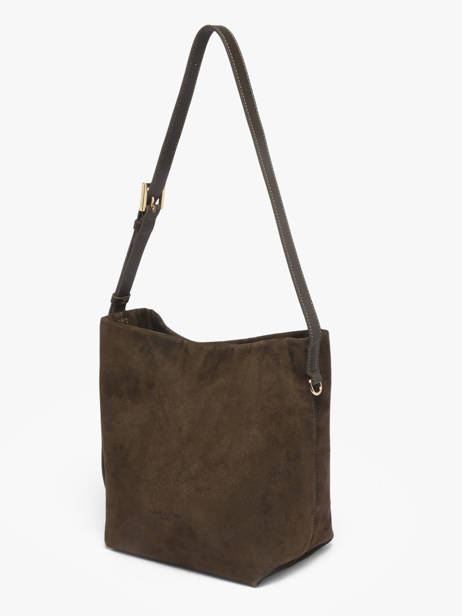 Cross Body Tas Suede Leder Lancaster Groen suede 56 ander zicht 1