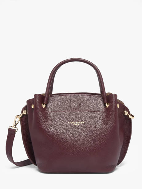 Handtas Foulonné Double Leder Lancaster Bruin foulonne double louisa 18