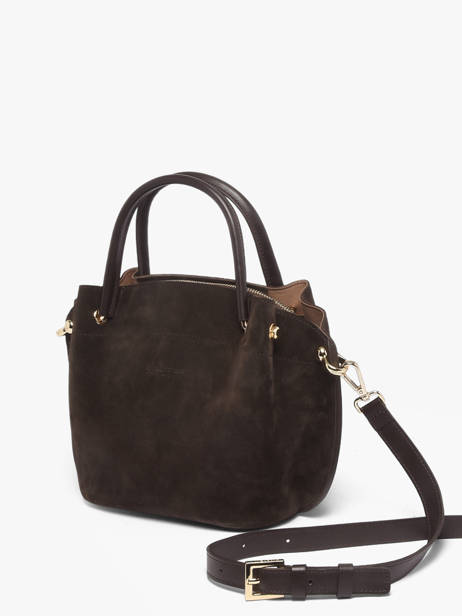 Cross Body Tas Suede Louisa Leder Lancaster Bruin suede louisa 103 ander zicht 1