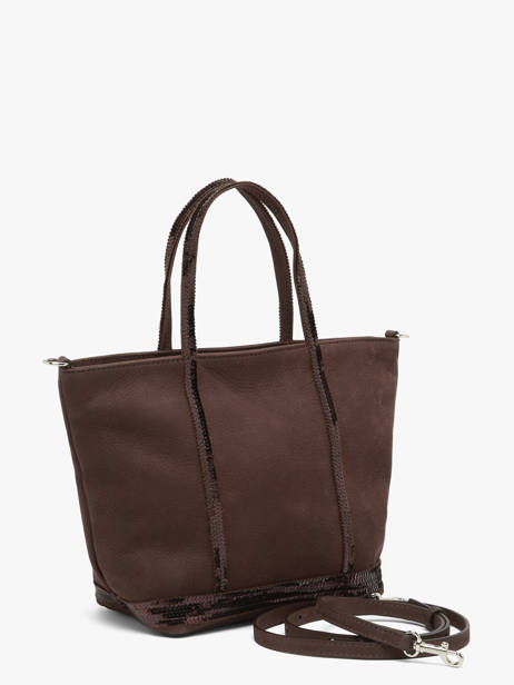 Cross Body Tas Cabas Cuir Leder Vanessa bruno Bruin cabas cuir 8V40435 ander zicht 1