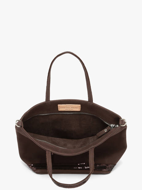Cross Body Tas Cabas Cuir Leder Vanessa bruno Bruin cabas cuir 8V40435 ander zicht 3
