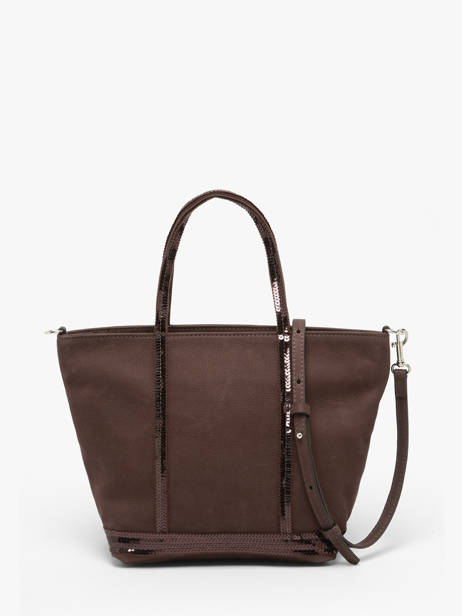 Cross Body Tas Cabas Cuir Leder Vanessa bruno Bruin cabas cuir 8V40435 ander zicht 4