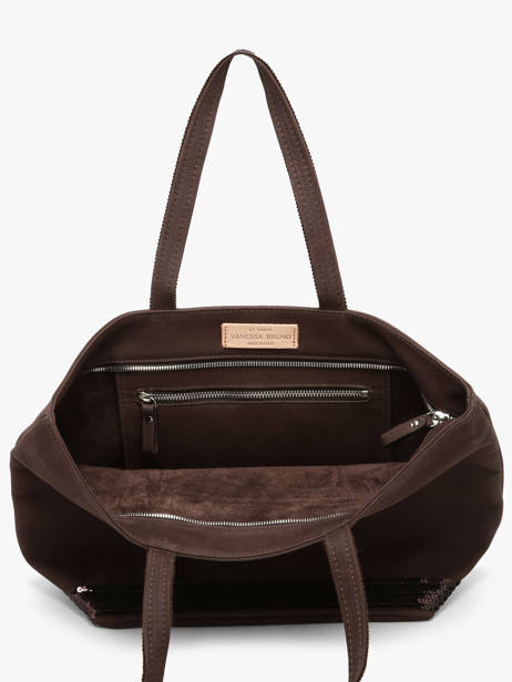 Handtas Cabas Cuir Leder Vanessa bruno Bruin cabas cuir 8V40378 ander zicht 3