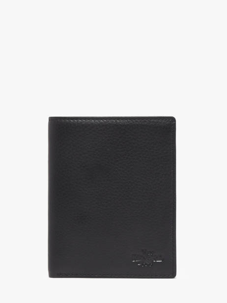 Portefeuille Foulonne Leder Yves renard Zwart foulonne 23425