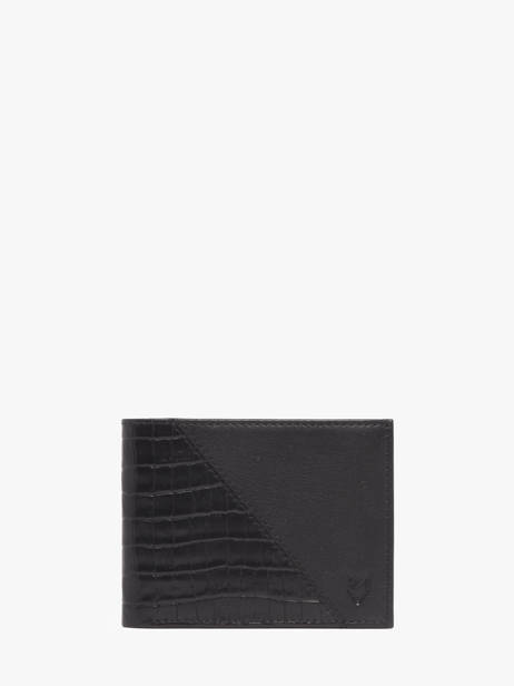 Portefeuille Bicolor Croco Leder Yves renard Zwart croco CR
